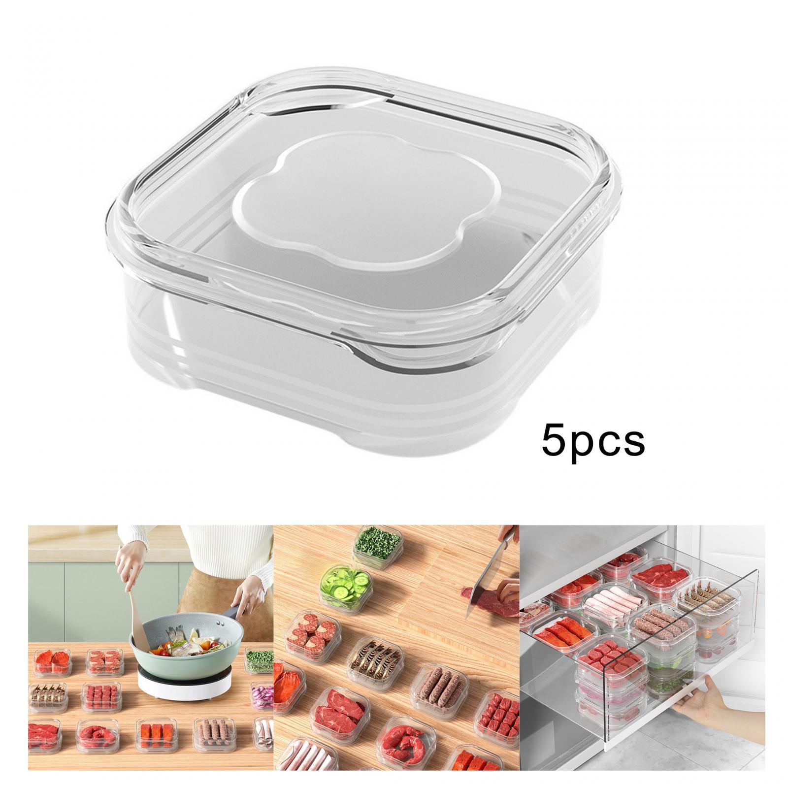 5 حاويات طعام للثلاجة لتخزين ا - مراجعة Meal Prep Seafood وسعره