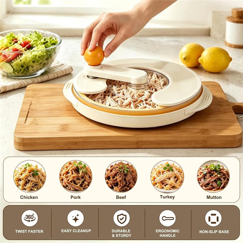 أداة تفكيك صدور الدجاج اليدوية - مراجعة Meal Prep With Chicken وسعره