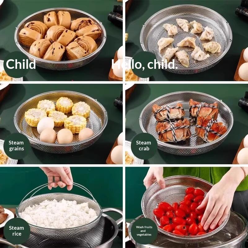 سلة طهي بالبخار من الفولاذ الم - مراجعة Meal Prep Seafood وسعره